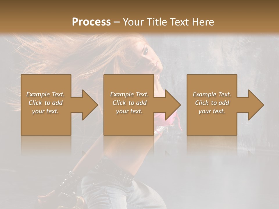 Action Motion Girl PowerPoint Template