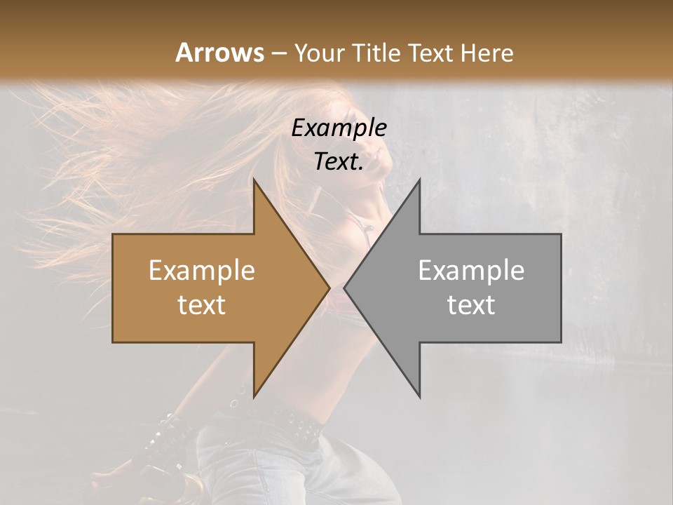 Action Motion Girl PowerPoint Template