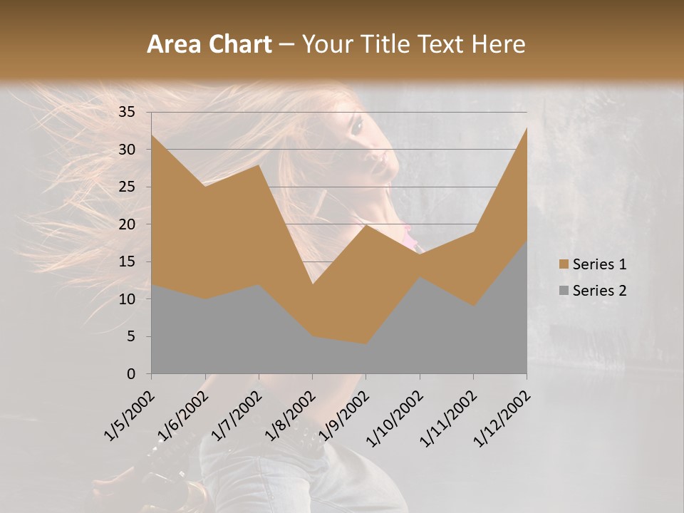 Action Motion Girl PowerPoint Template