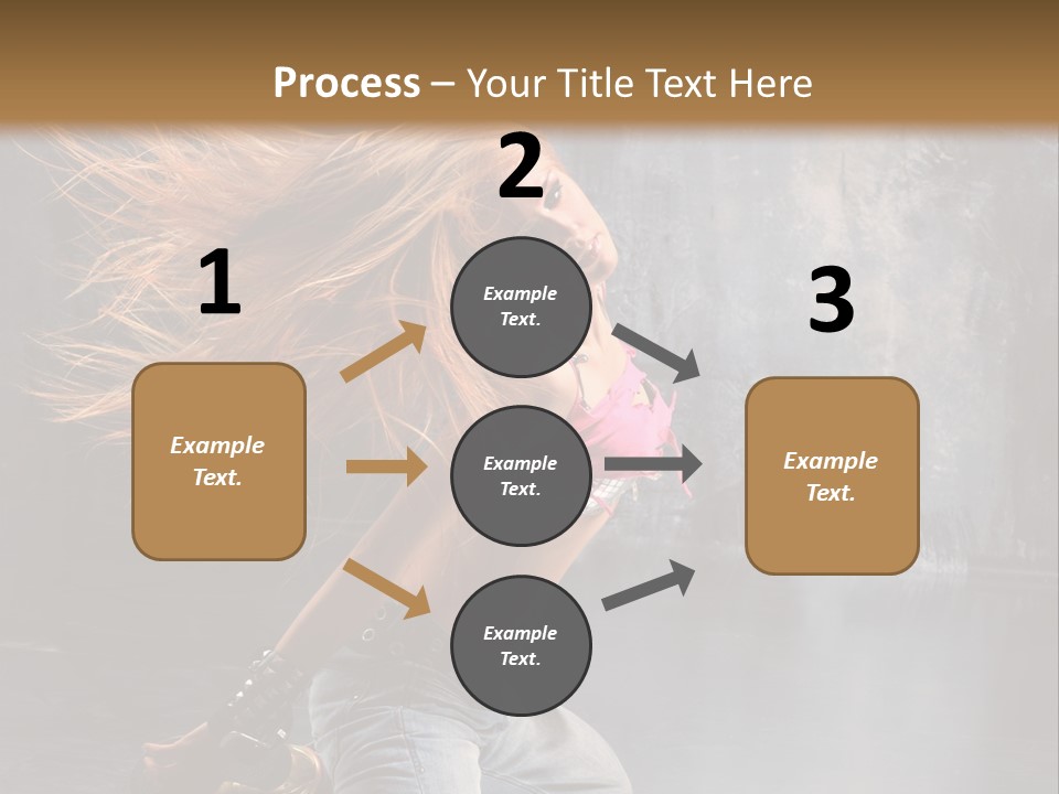 Action Motion Girl PowerPoint Template