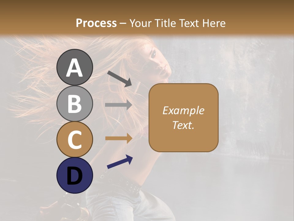 Action Motion Girl PowerPoint Template