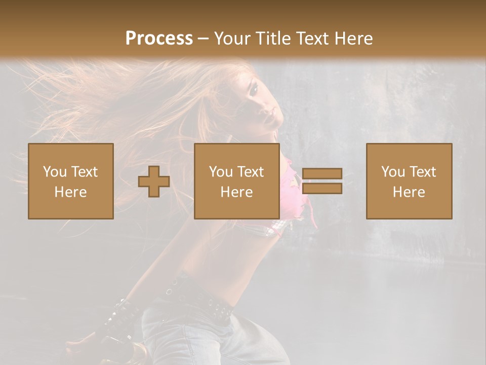 Action Motion Girl PowerPoint Template