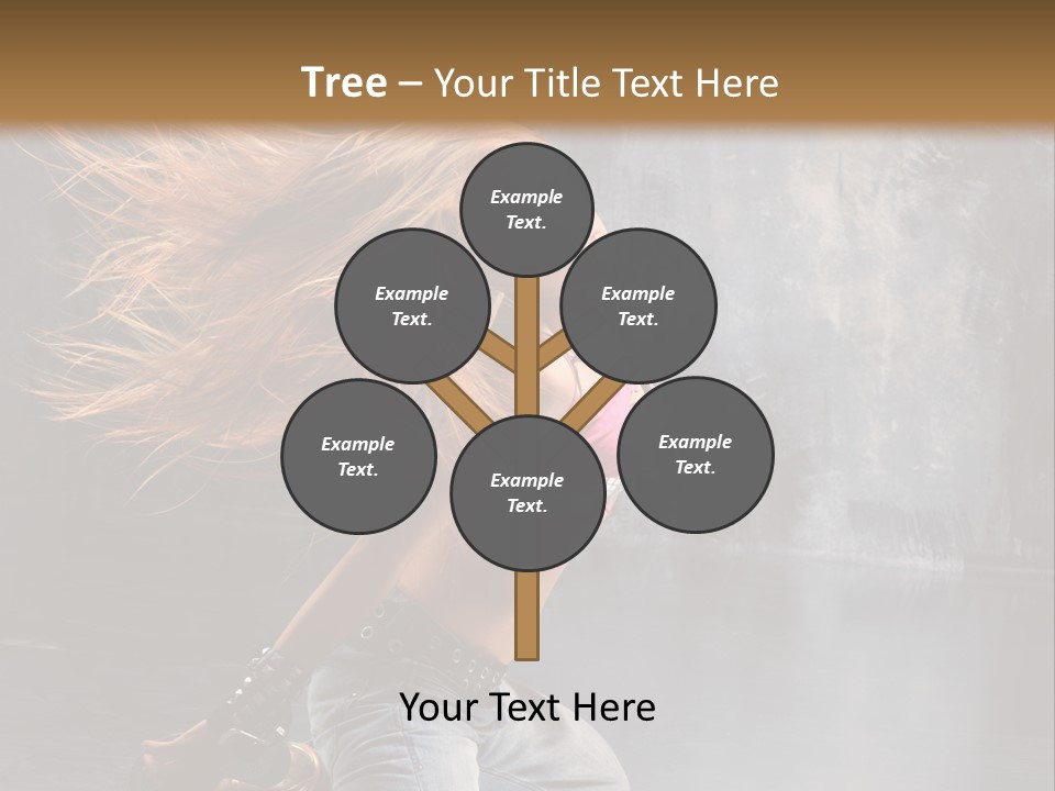 Action Motion Girl PowerPoint Template