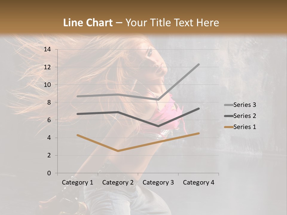 Action Motion Girl PowerPoint Template