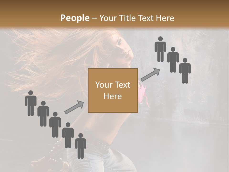 Action Motion Girl PowerPoint Template