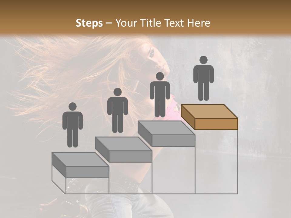 Action Motion Girl PowerPoint Template
