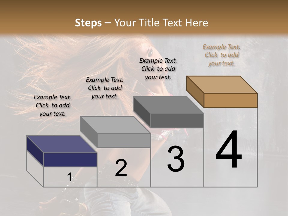 Action Motion Girl PowerPoint Template