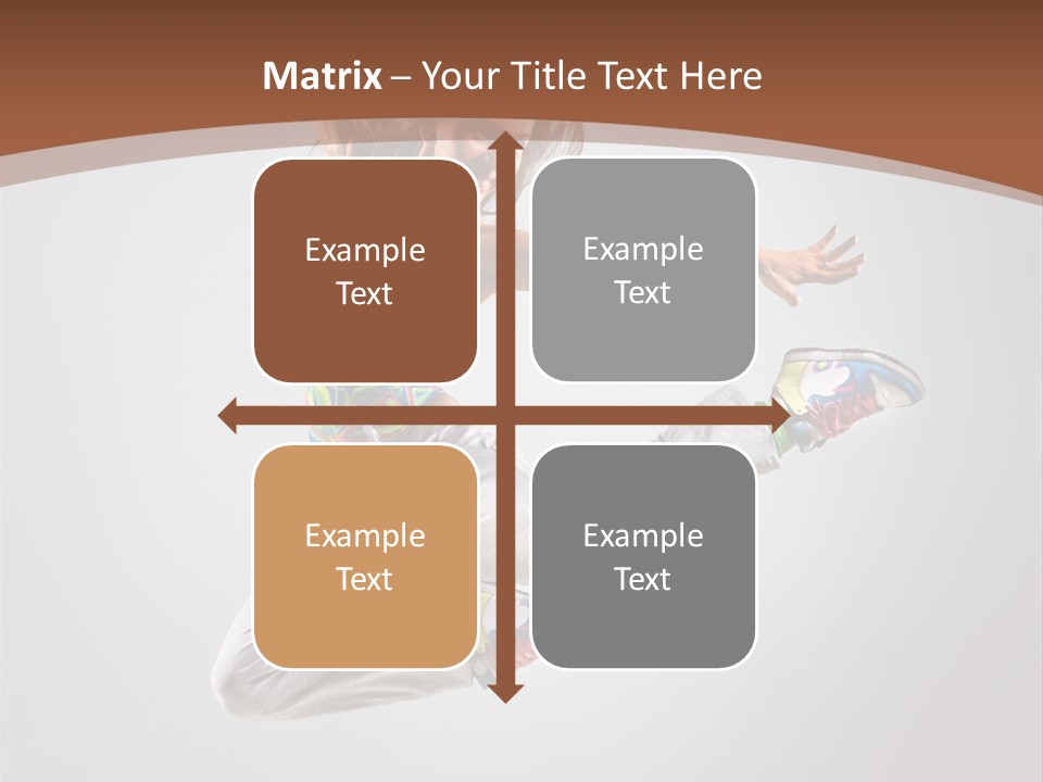 Laugh Teenager Aerobic PowerPoint Template