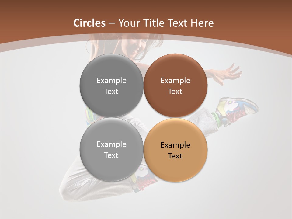 Laugh Teenager Aerobic PowerPoint Template