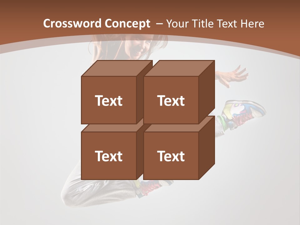 Laugh Teenager Aerobic PowerPoint Template