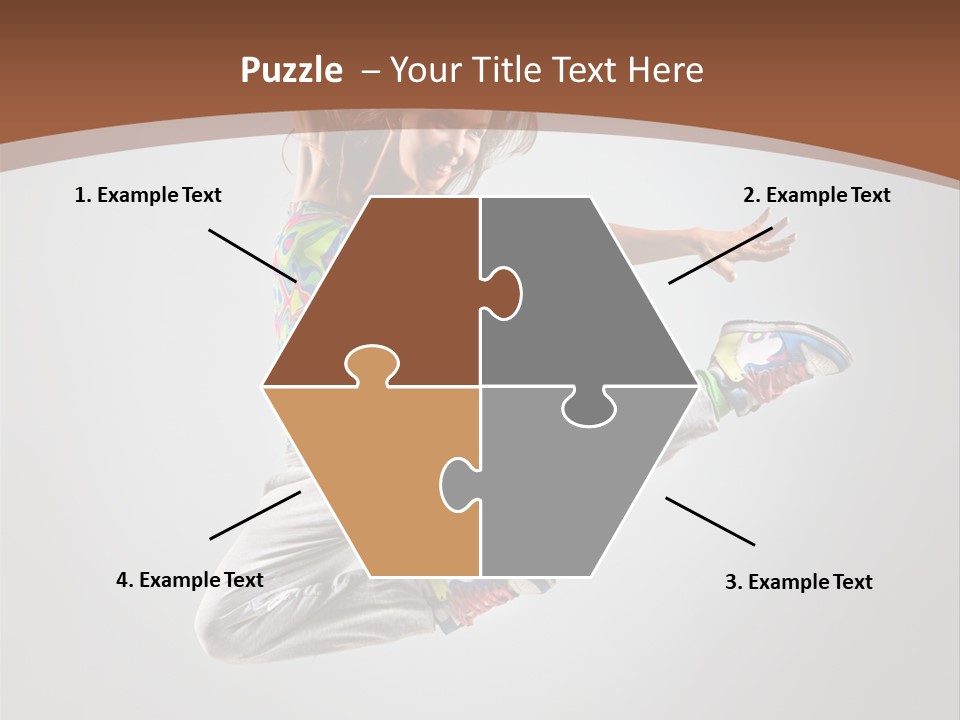 Laugh Teenager Aerobic PowerPoint Template