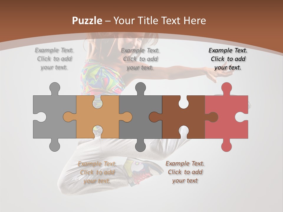 Laugh Teenager Aerobic PowerPoint Template