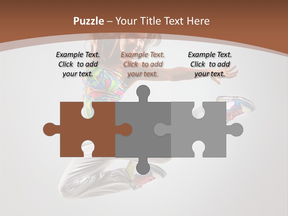 Laugh Teenager Aerobic PowerPoint Template