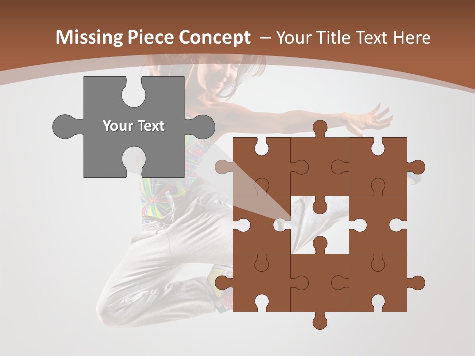 Laugh Teenager Aerobic PowerPoint Template