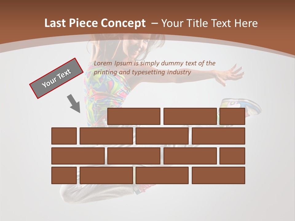 Laugh Teenager Aerobic PowerPoint Template