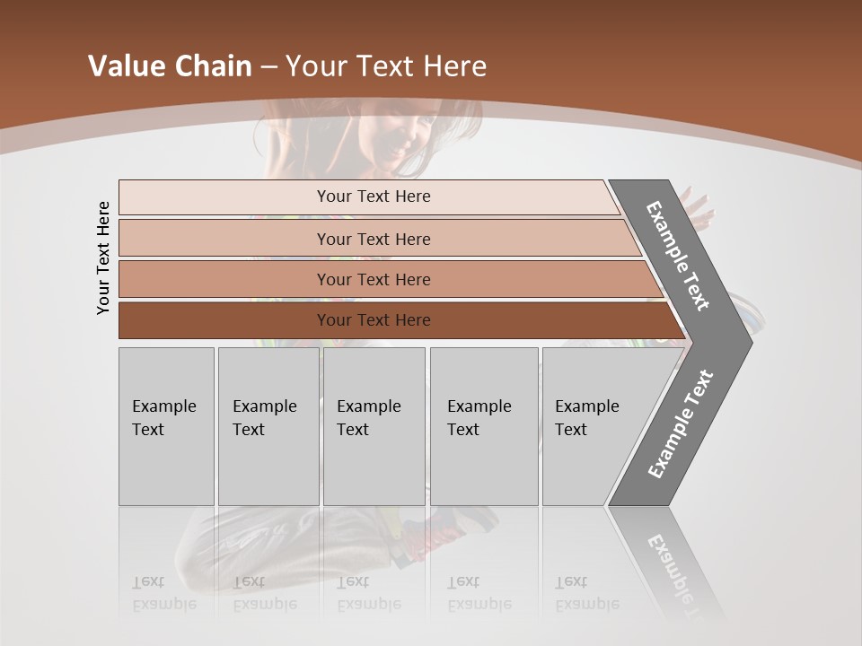 Laugh Teenager Aerobic PowerPoint Template