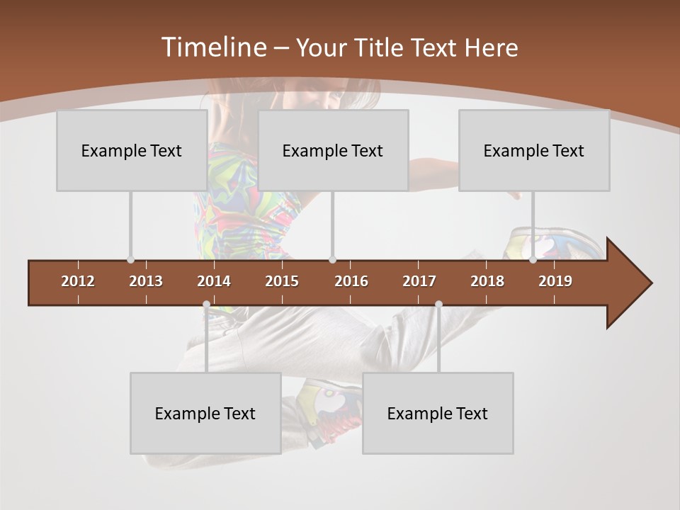Laugh Teenager Aerobic PowerPoint Template