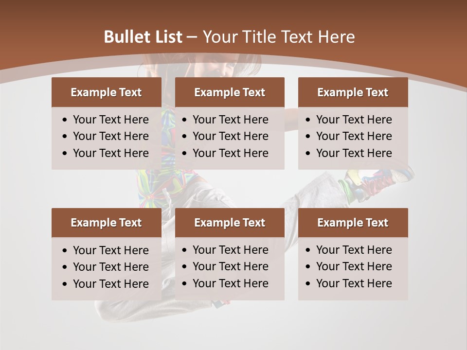 Laugh Teenager Aerobic PowerPoint Template