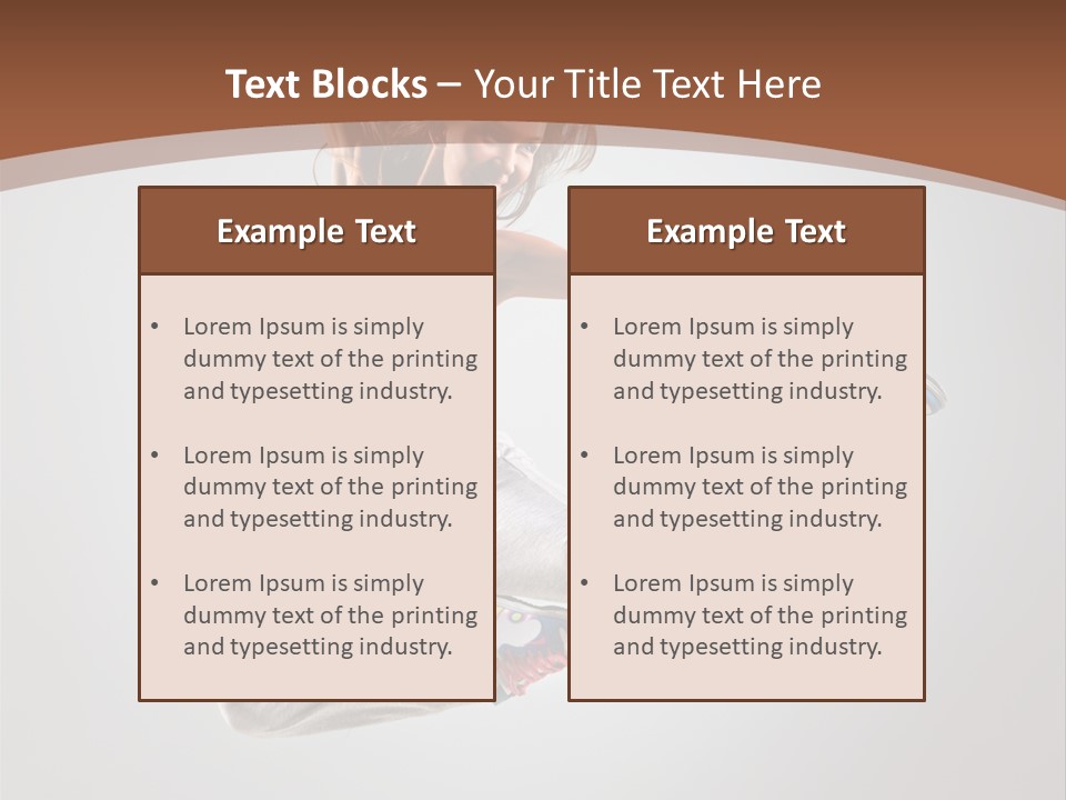 Laugh Teenager Aerobic PowerPoint Template