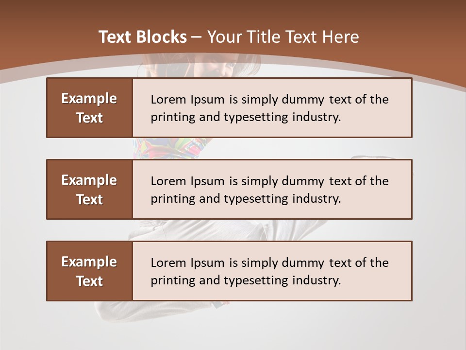 Laugh Teenager Aerobic PowerPoint Template