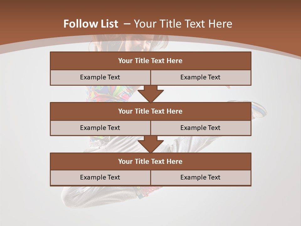 Laugh Teenager Aerobic PowerPoint Template