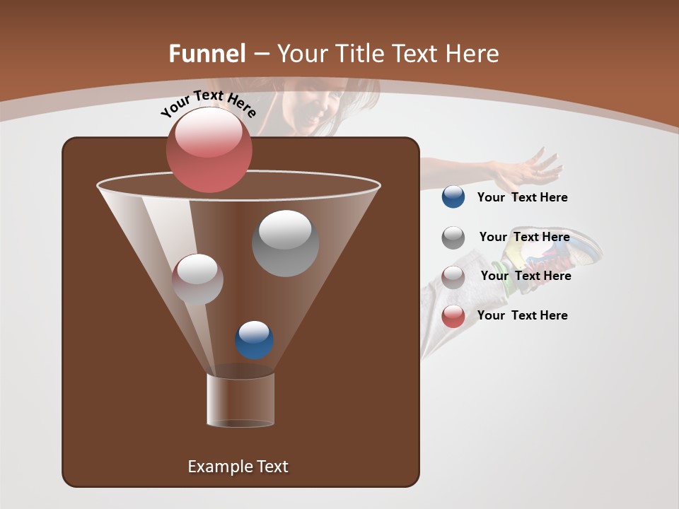 Laugh Teenager Aerobic PowerPoint Template