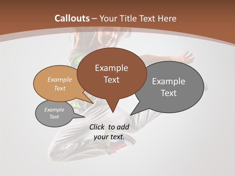 Laugh Teenager Aerobic PowerPoint Template