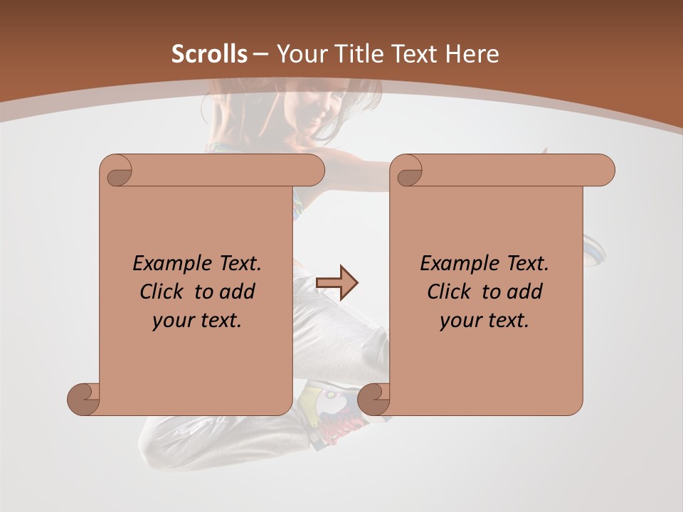 Laugh Teenager Aerobic PowerPoint Template