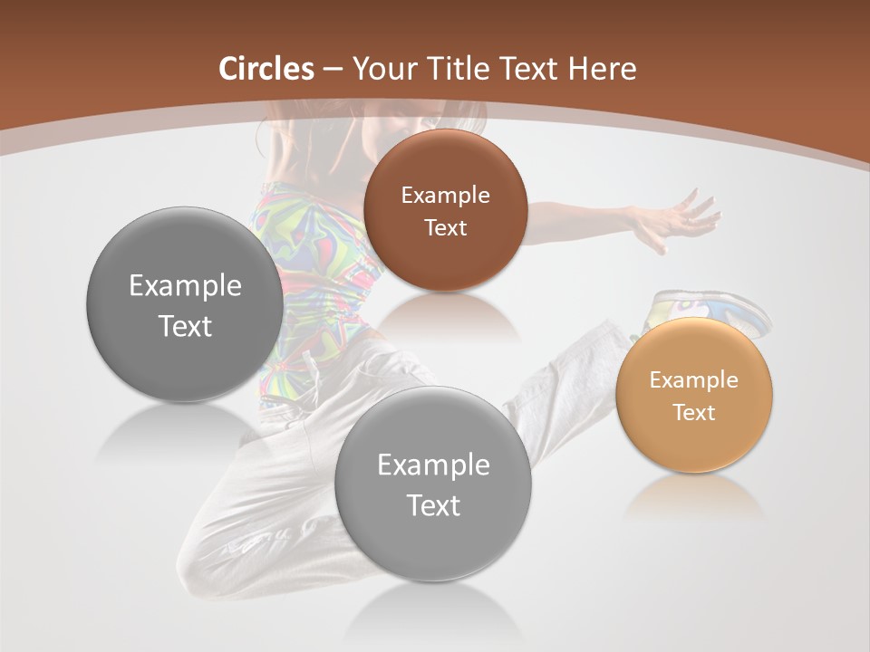 Laugh Teenager Aerobic PowerPoint Template