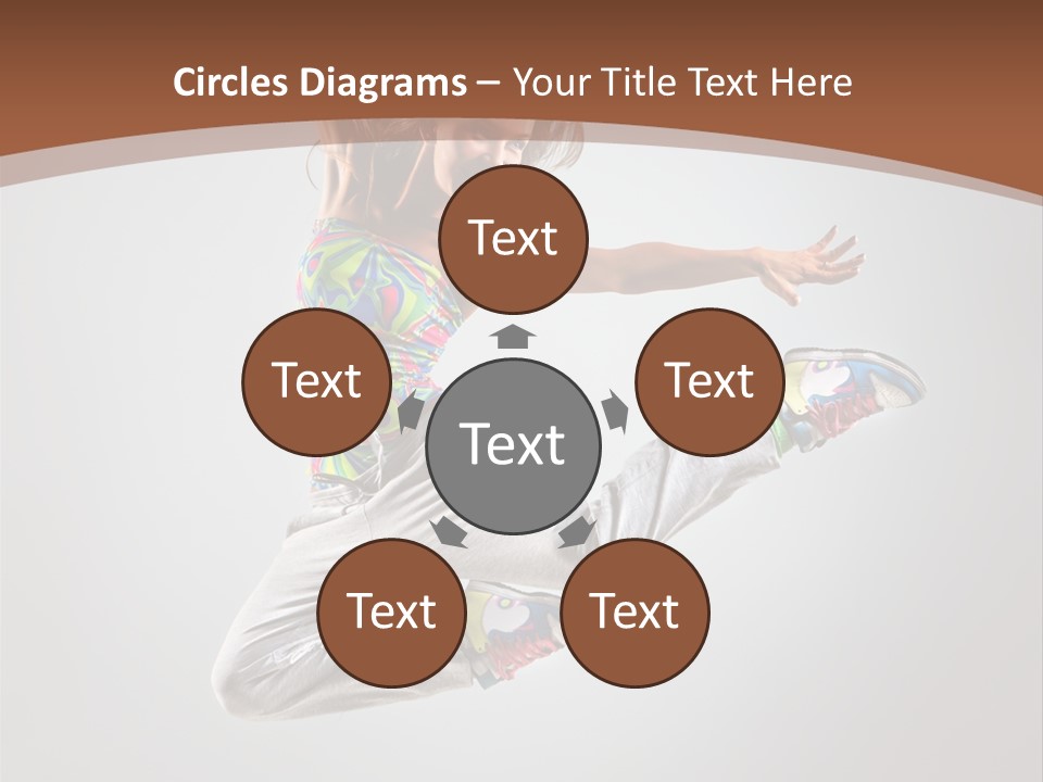 Laugh Teenager Aerobic PowerPoint Template