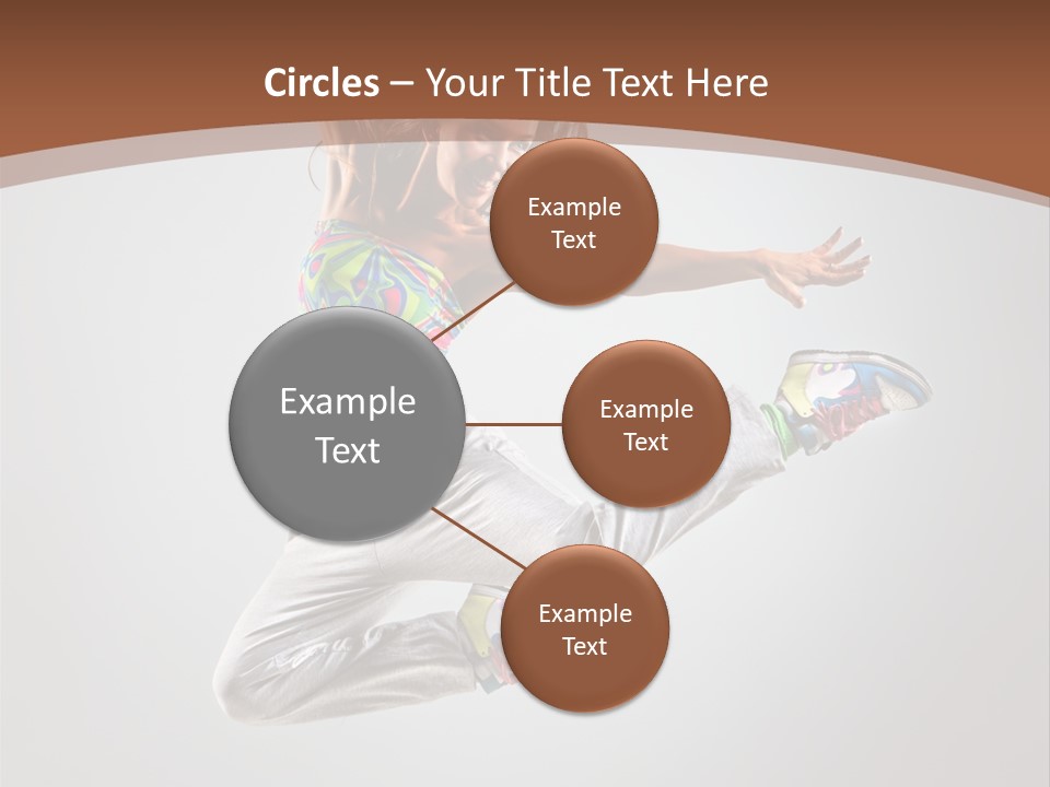 Laugh Teenager Aerobic PowerPoint Template