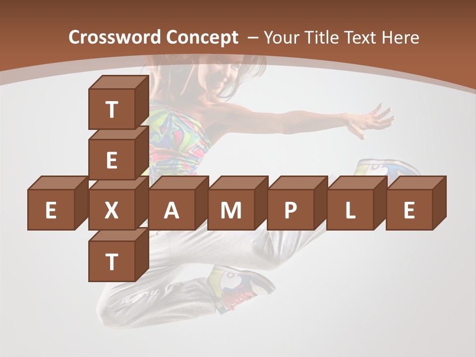 Laugh Teenager Aerobic PowerPoint Template