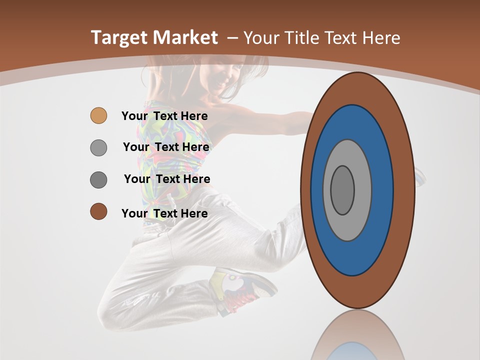 Laugh Teenager Aerobic PowerPoint Template