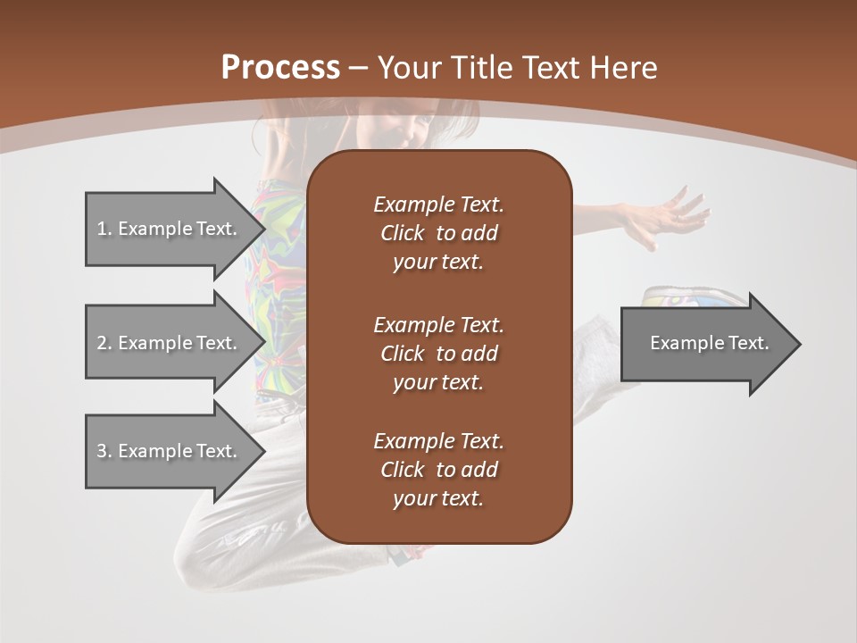 Laugh Teenager Aerobic PowerPoint Template