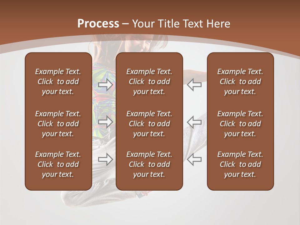 Laugh Teenager Aerobic PowerPoint Template