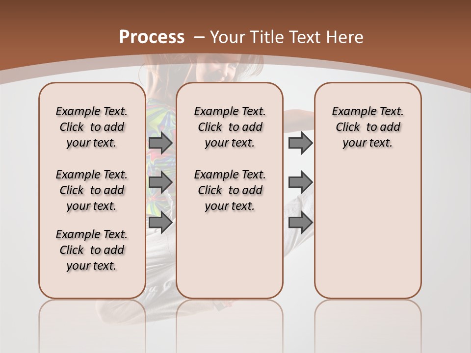 Laugh Teenager Aerobic PowerPoint Template