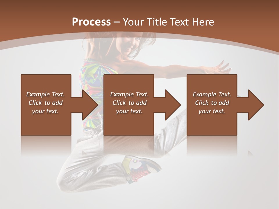 Laugh Teenager Aerobic PowerPoint Template