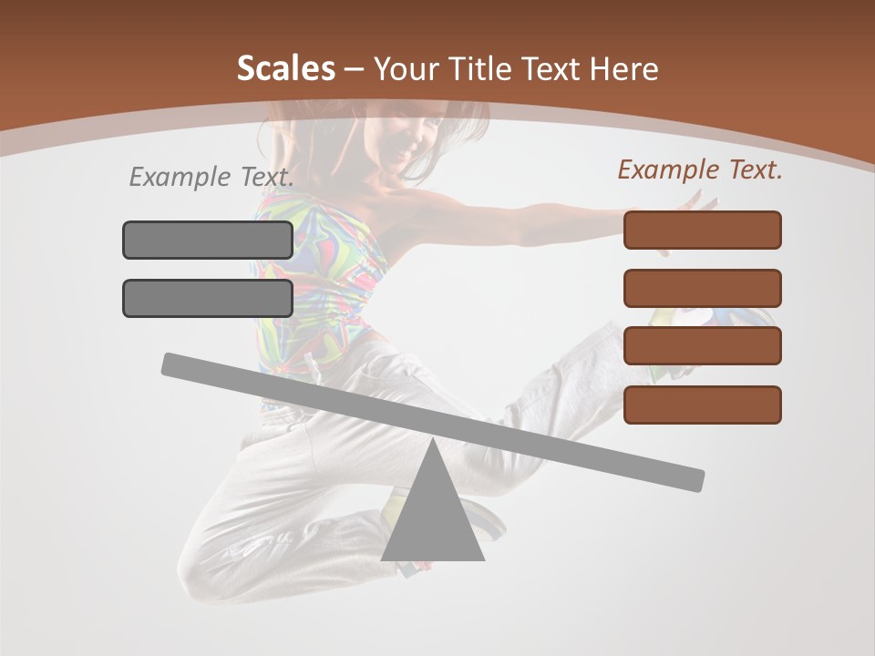 Laugh Teenager Aerobic PowerPoint Template