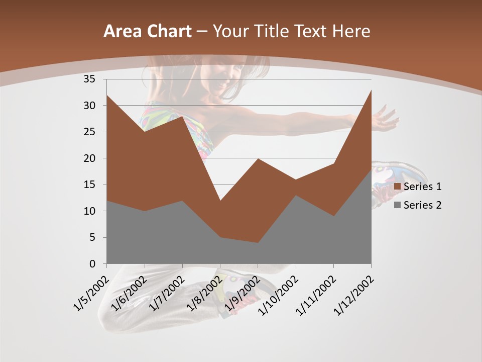 Laugh Teenager Aerobic PowerPoint Template
