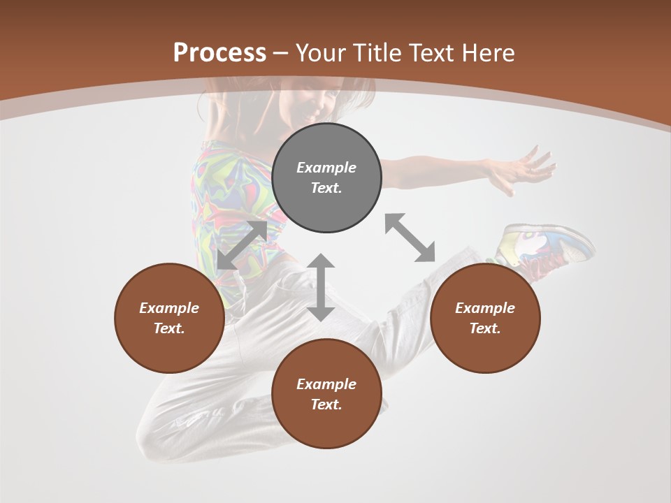 Laugh Teenager Aerobic PowerPoint Template