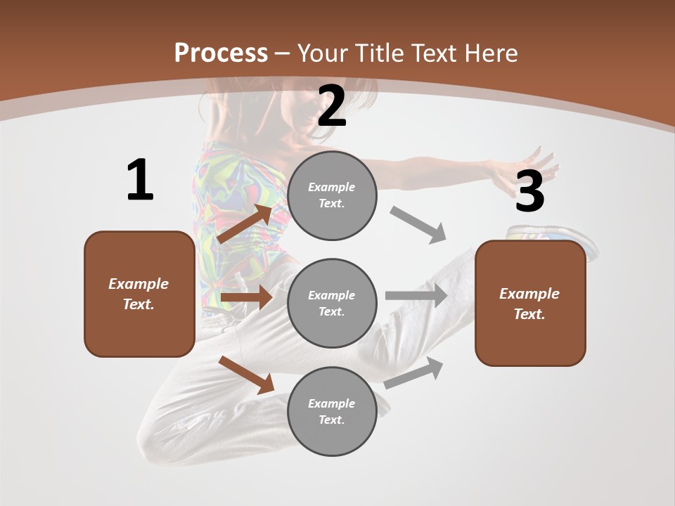 Laugh Teenager Aerobic PowerPoint Template