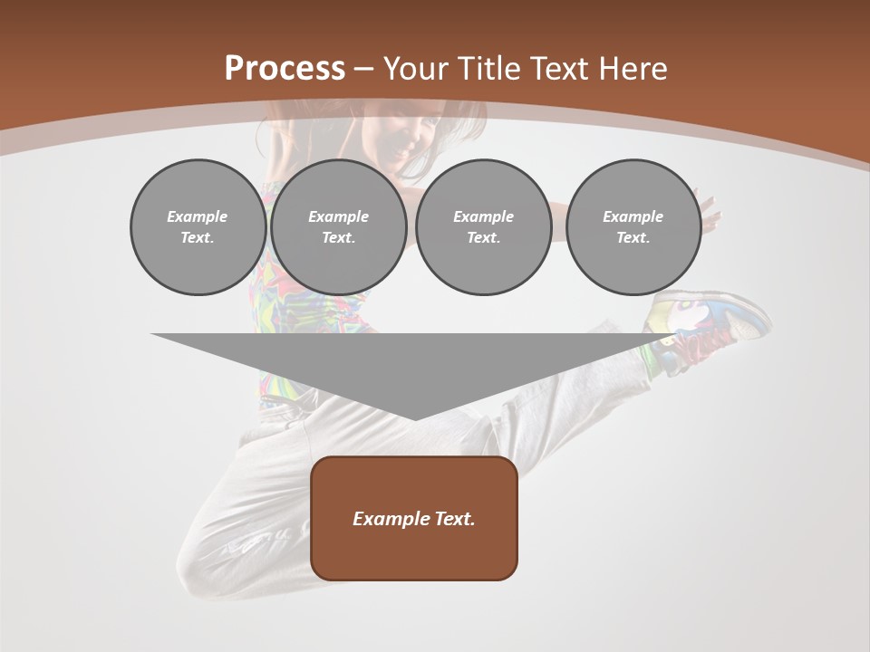 Laugh Teenager Aerobic PowerPoint Template