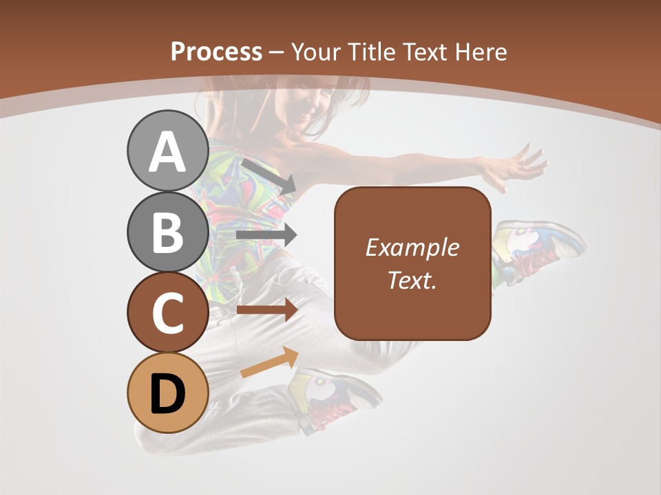 Laugh Teenager Aerobic PowerPoint Template