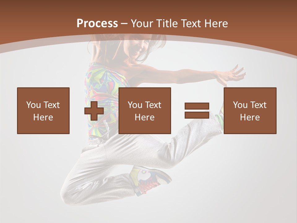 Laugh Teenager Aerobic PowerPoint Template