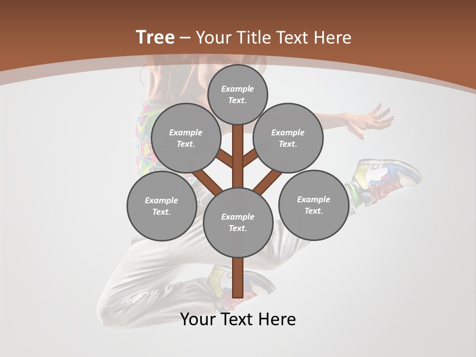 Laugh Teenager Aerobic PowerPoint Template