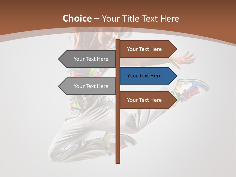 Laugh Teenager Aerobic PowerPoint Template