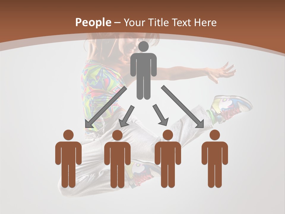 Laugh Teenager Aerobic PowerPoint Template