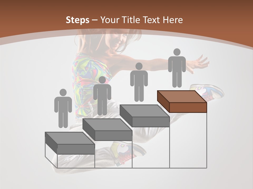 Laugh Teenager Aerobic PowerPoint Template