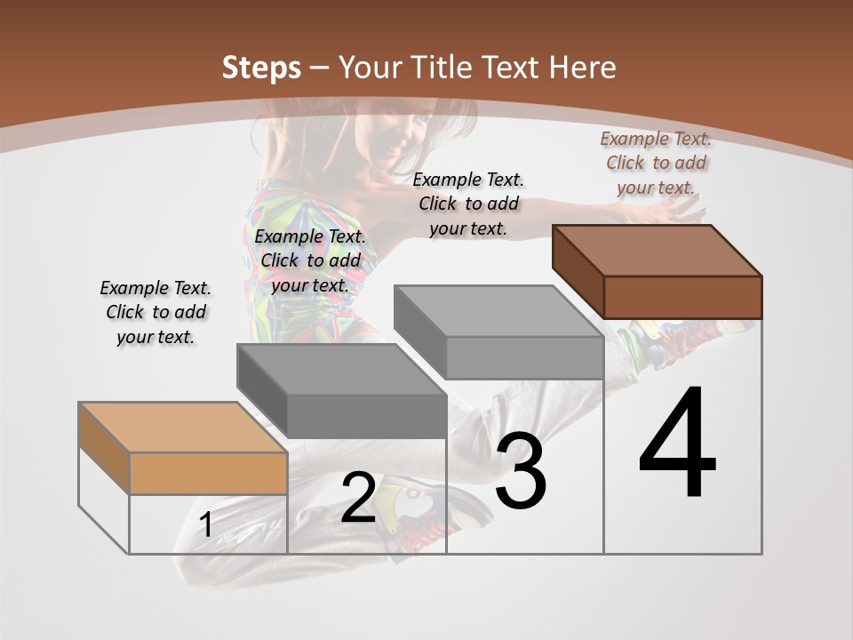 Laugh Teenager Aerobic PowerPoint Template