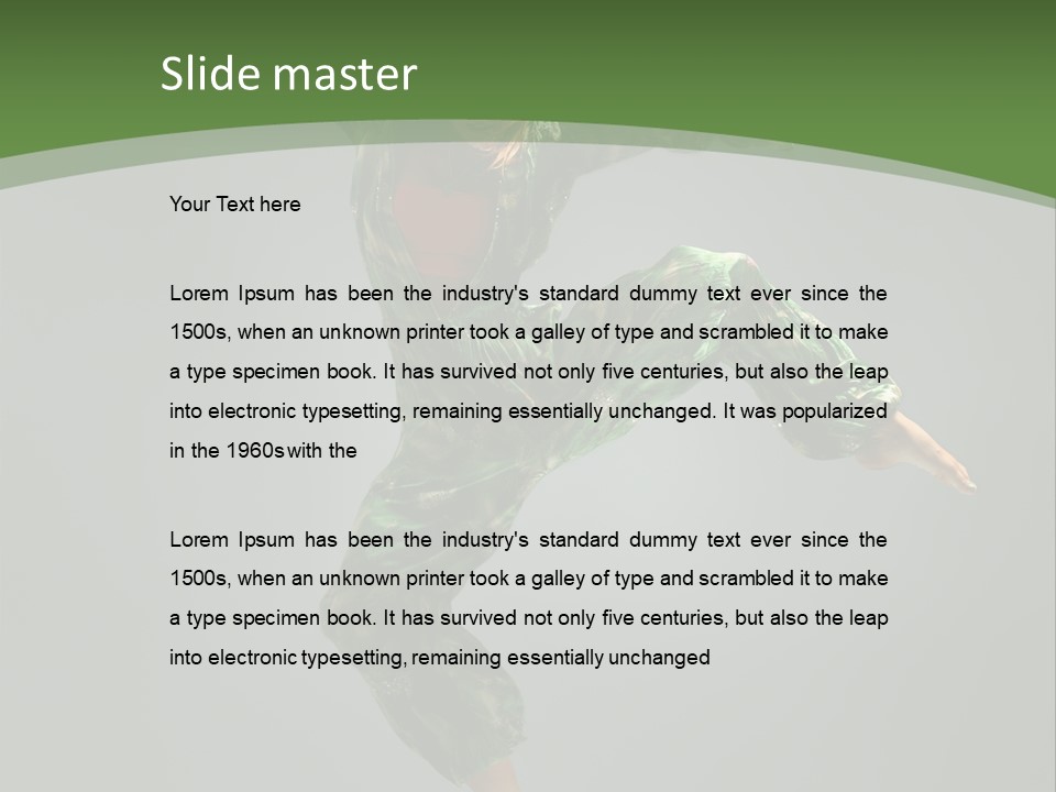 Comfort Young Girl PowerPoint Template